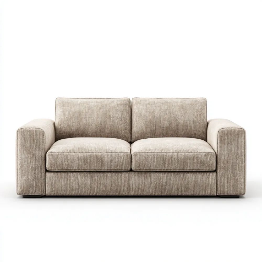 2-Sitzer-Sofa Stoff 150x90x80 cm – Beige – Modernes Design