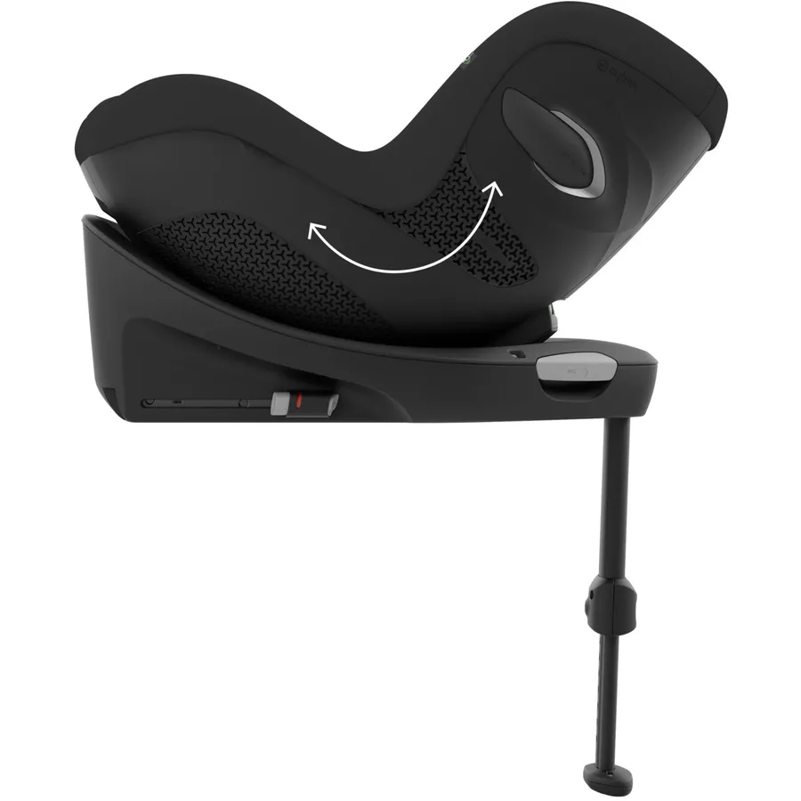 cybex GOLD Kindersitz Set Reboarder Sirona G inklusive Babyschale Cloud G inklusive Basisstation Base G Plus Moon Black