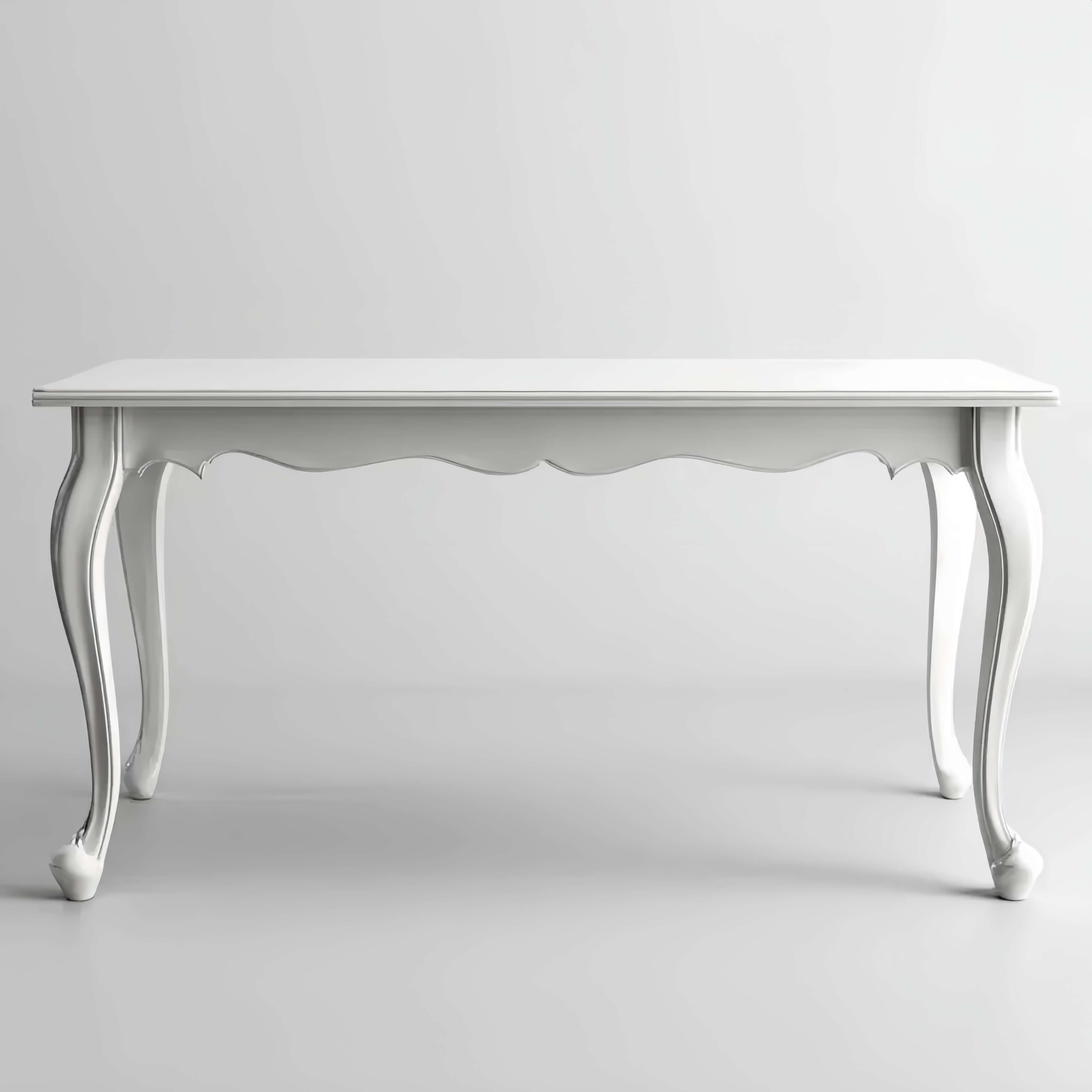 Esstisch Holz 160x90x75 cm - Weiß - Klassisches Design