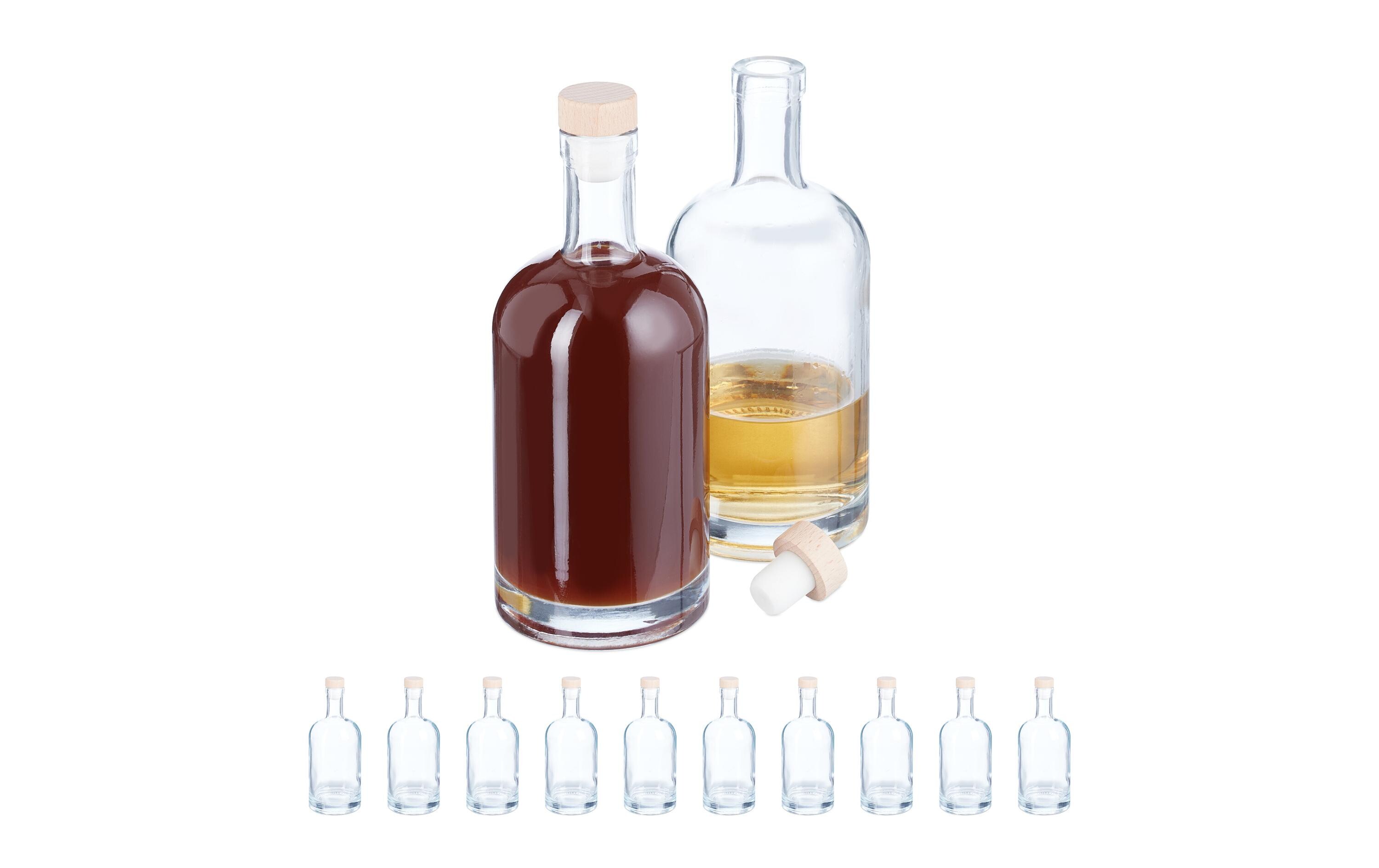 Einmachflasche 500 ml, 12 StückTransparente Schnapsflaschen
