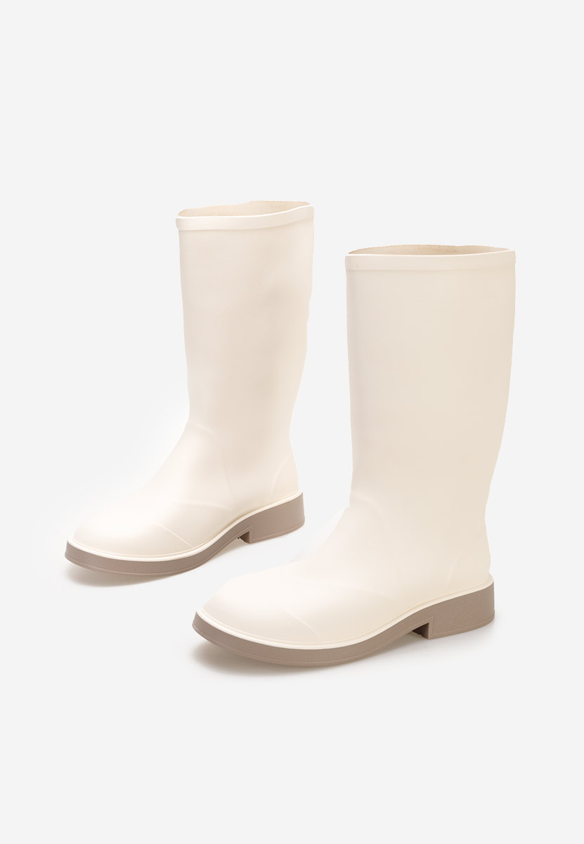 Bottes en caoutchouc blanches Vanera