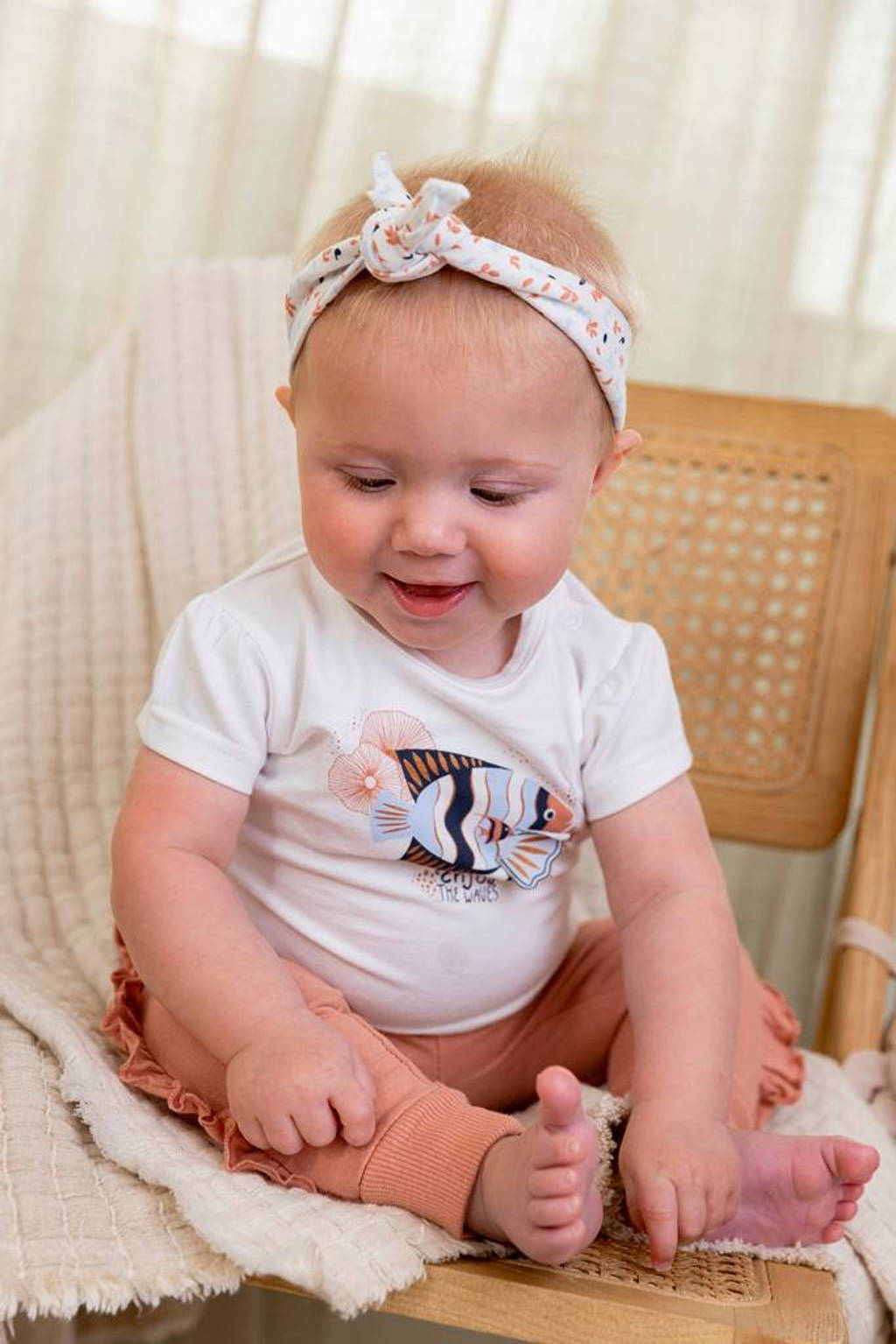 Dirkje T-shirt met printopdruk wit