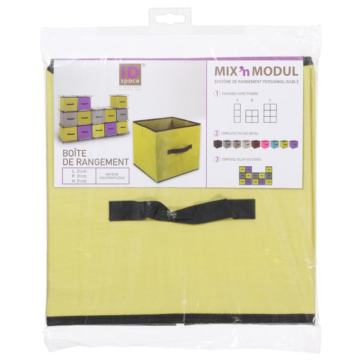 BOITE DE RANGEMENT 31X31CM VERT