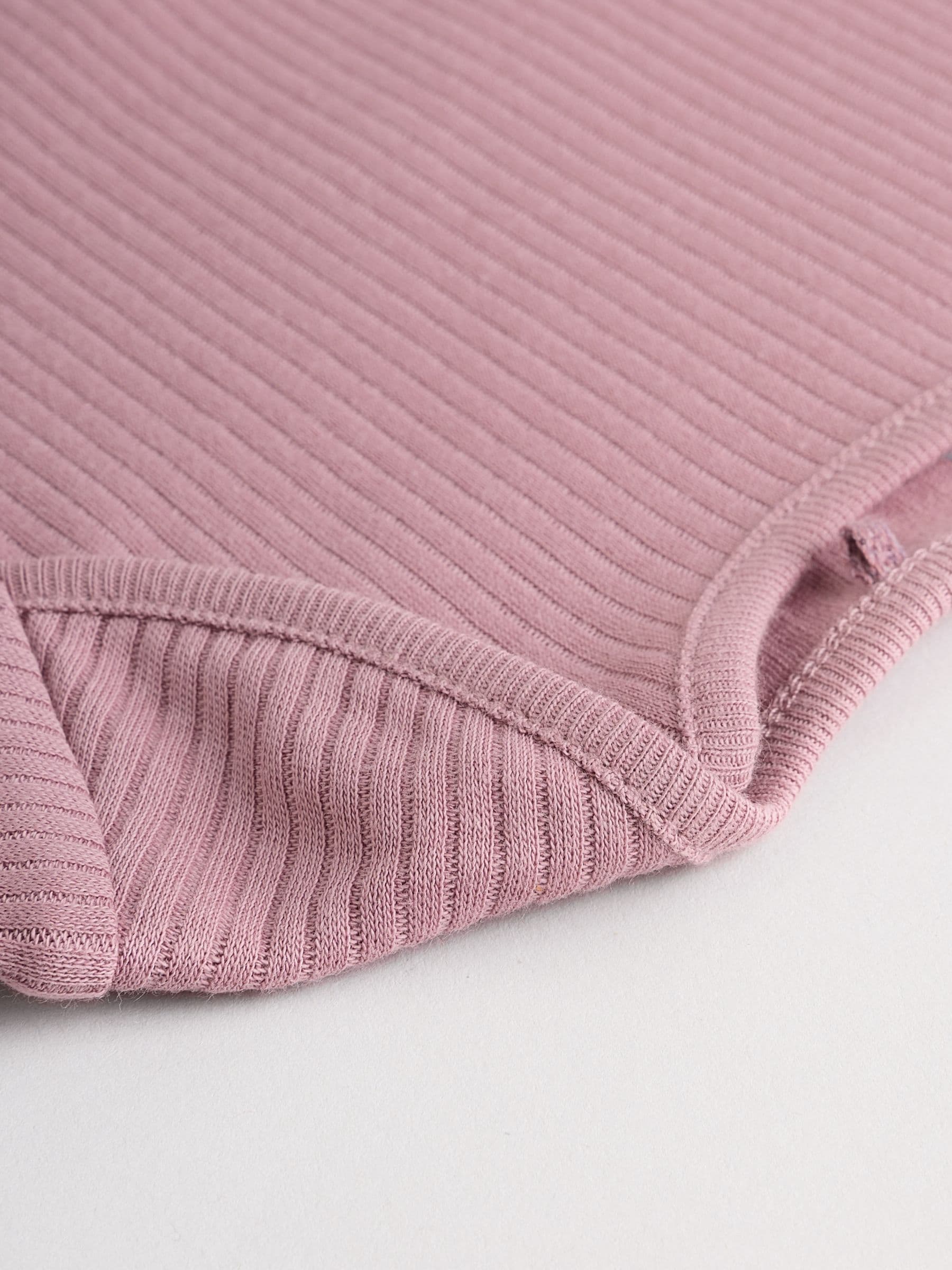 Roze - Set van 5 babyrompertjes met lange mouwen
