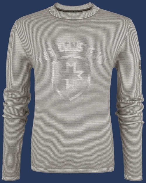Herren Pullover 006 KoNitK, Cocos/Ashgrey