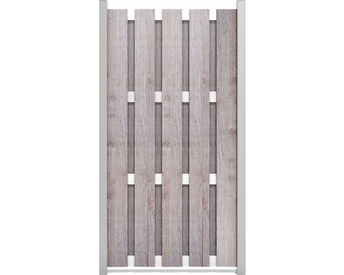 GroJa Belfort deelelement zonder palen, 90 x 180 cm, houtlook met plankeneffect