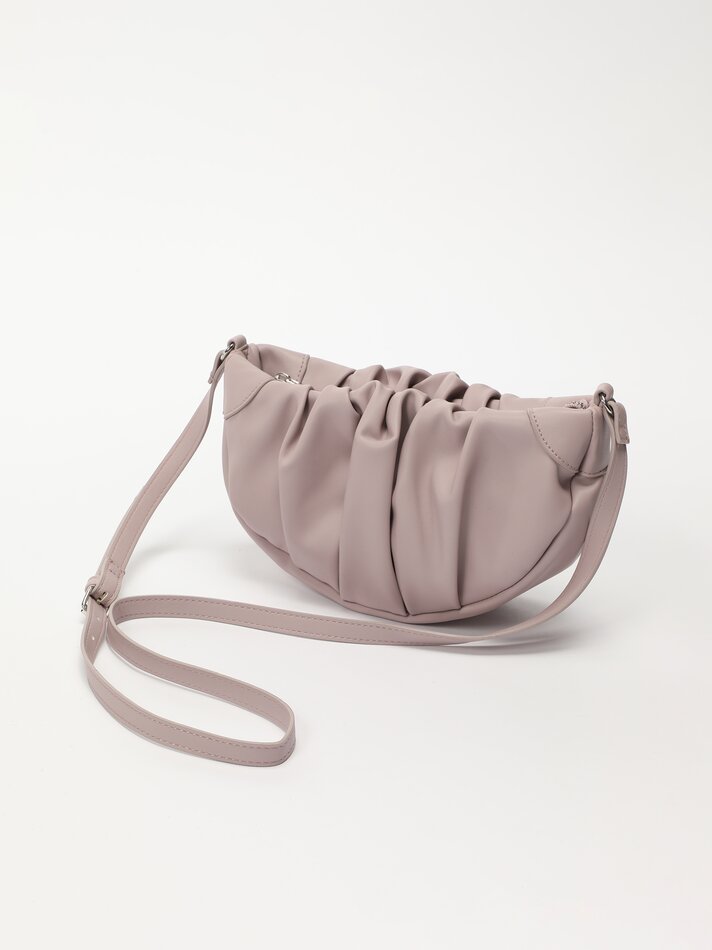 Bolsa transversal franzida - Malva