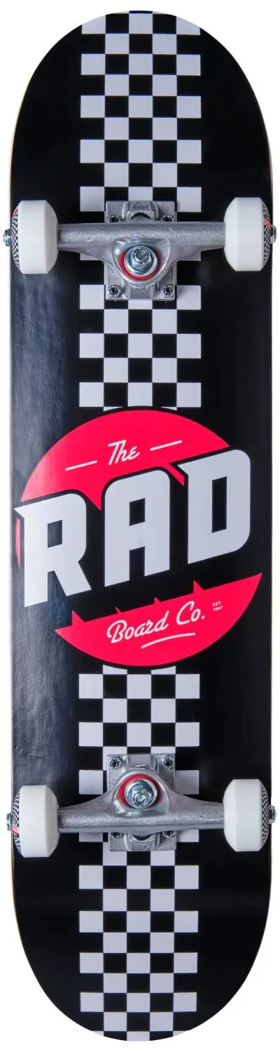 RAD Checker Stripe Komplet Skateboard - Skateboards | SkatePro