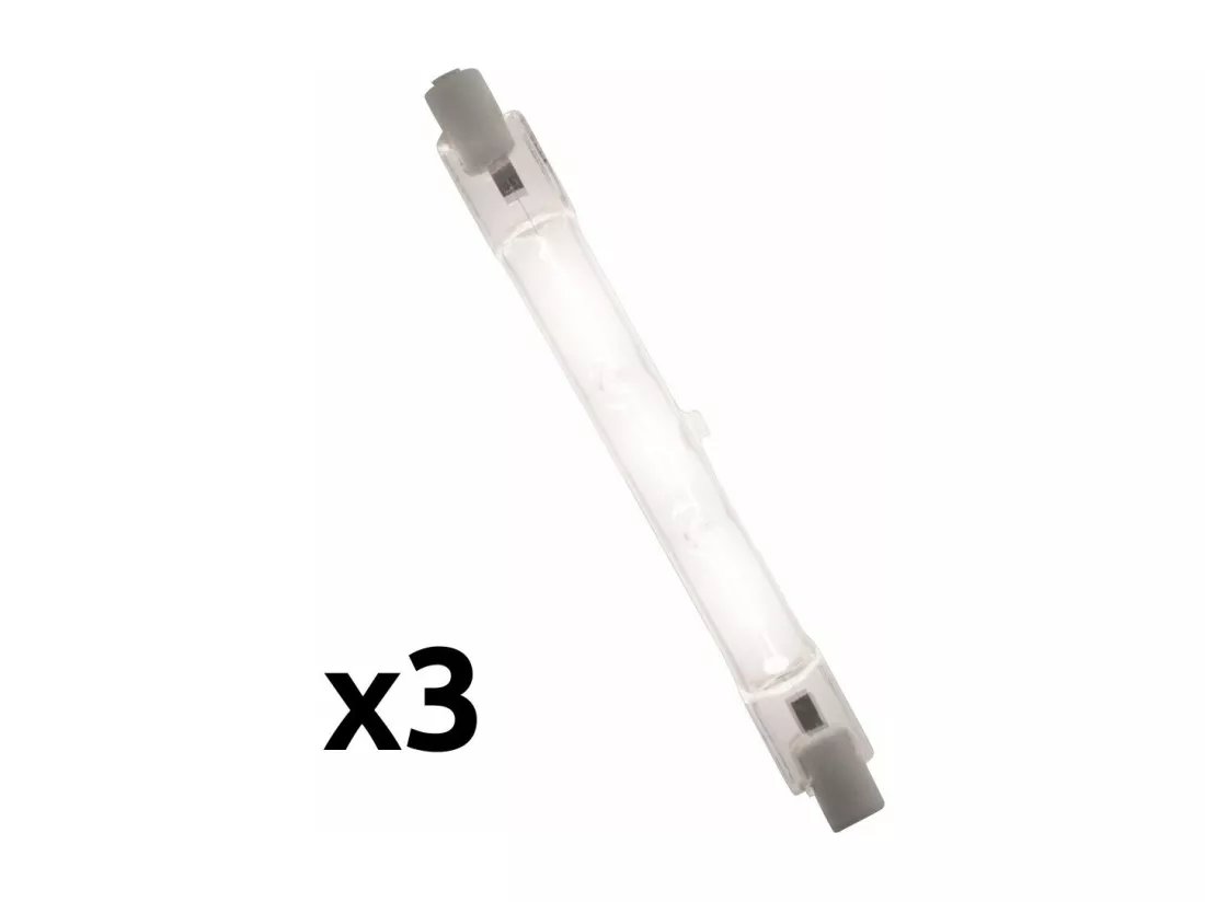Lot de 3 ampoules halogène 120W R7S - Zenitech