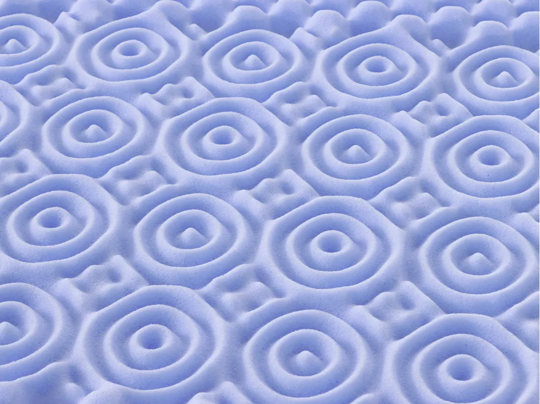 Surmatelas 140 x 190 cm mémoire de forme 7 zones aux extraits de lavande ép.5cm - ANESI de NATUREA