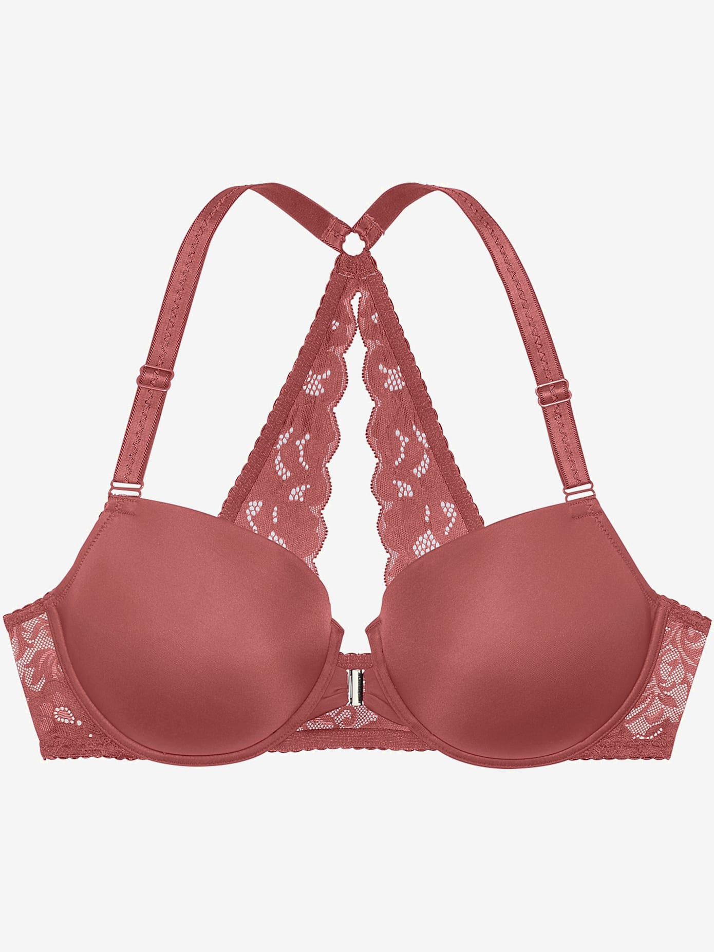 Soutien-gorge à coques avec joli dos en dentelle