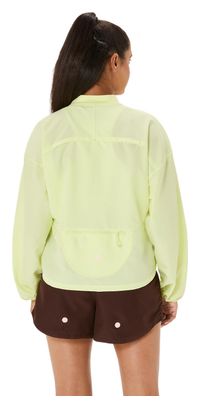 Veste coupe-vent Asics Nagino Run Jaune Femme