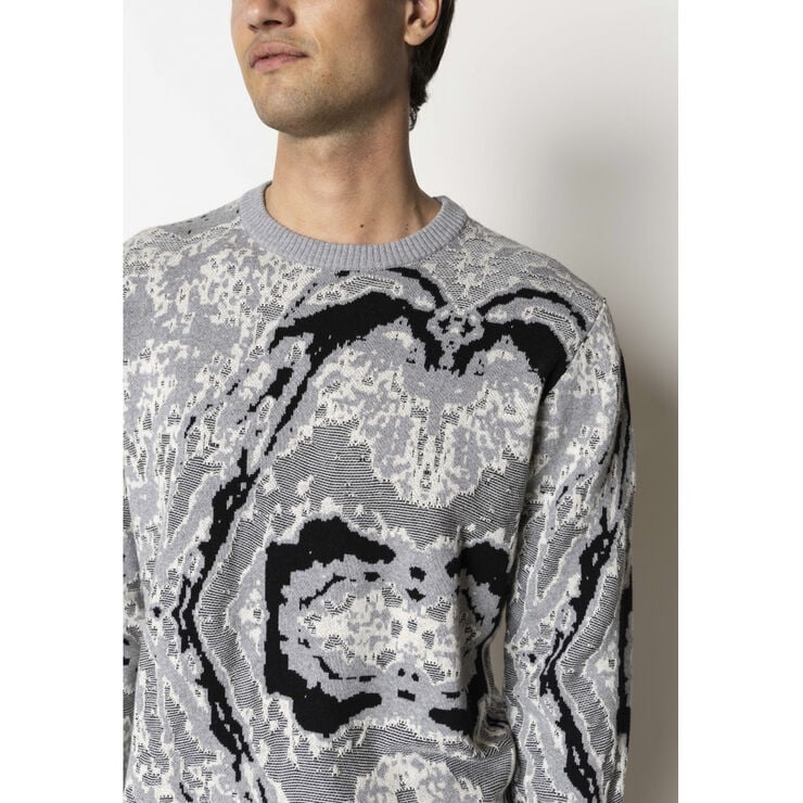 Clean Cut Copenhagen Tom Knit Ecru/grey