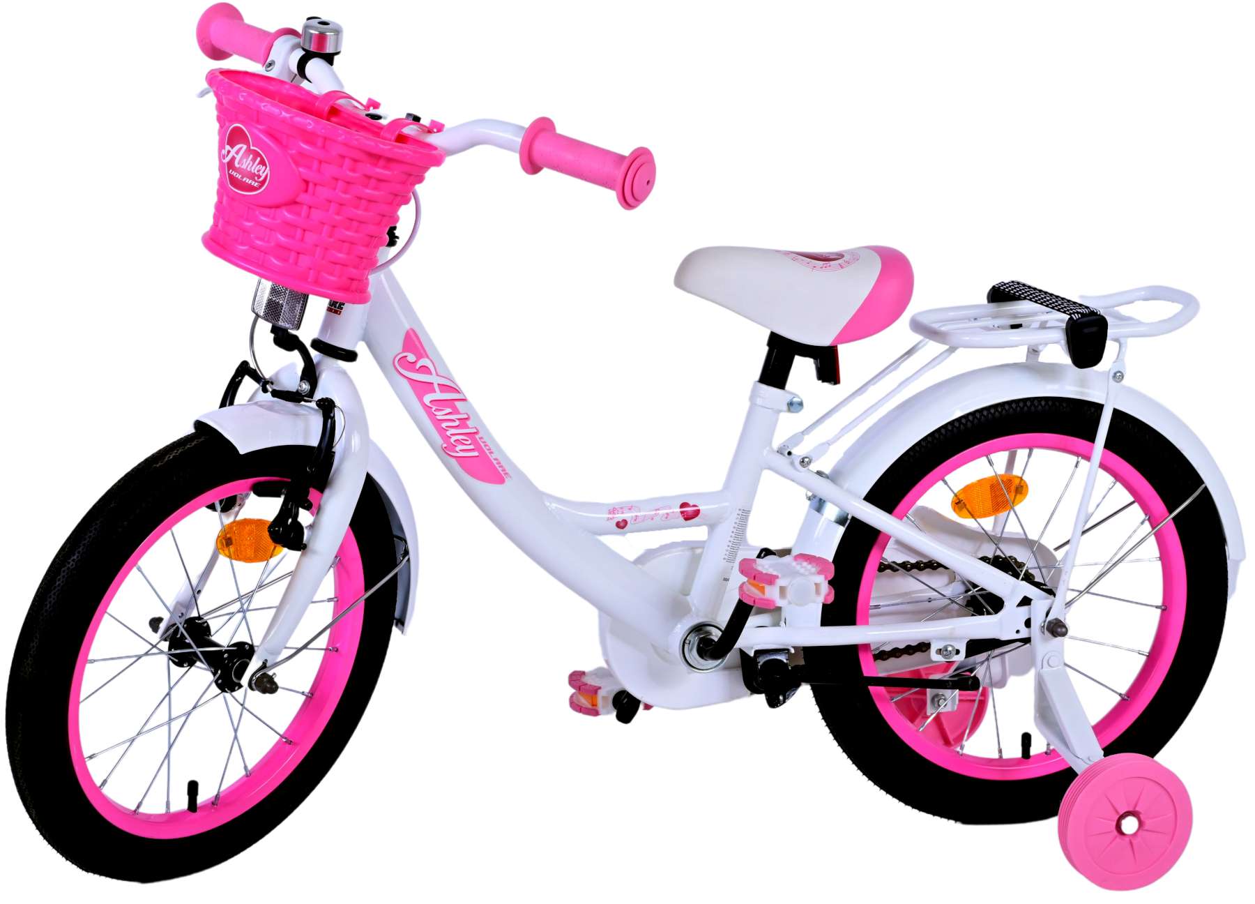 TPFSports Ashley Kinderfahrrad - Mädchen - 16 Zoll - Rücktritt + Handbremse - Rosa
