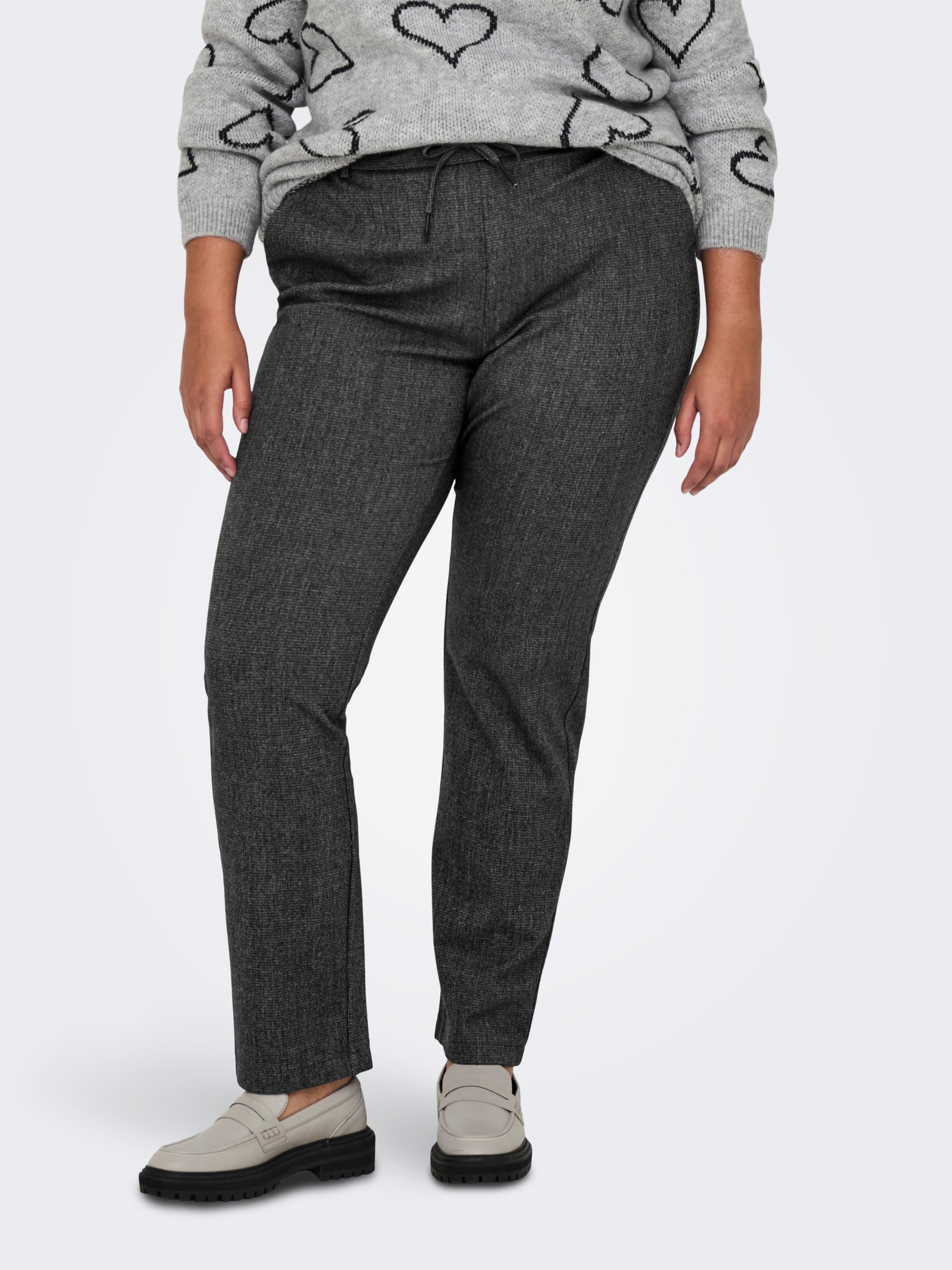 CARGOLDTRASH-ELISE Normal geschnitten Hose Dark Grey Melange
