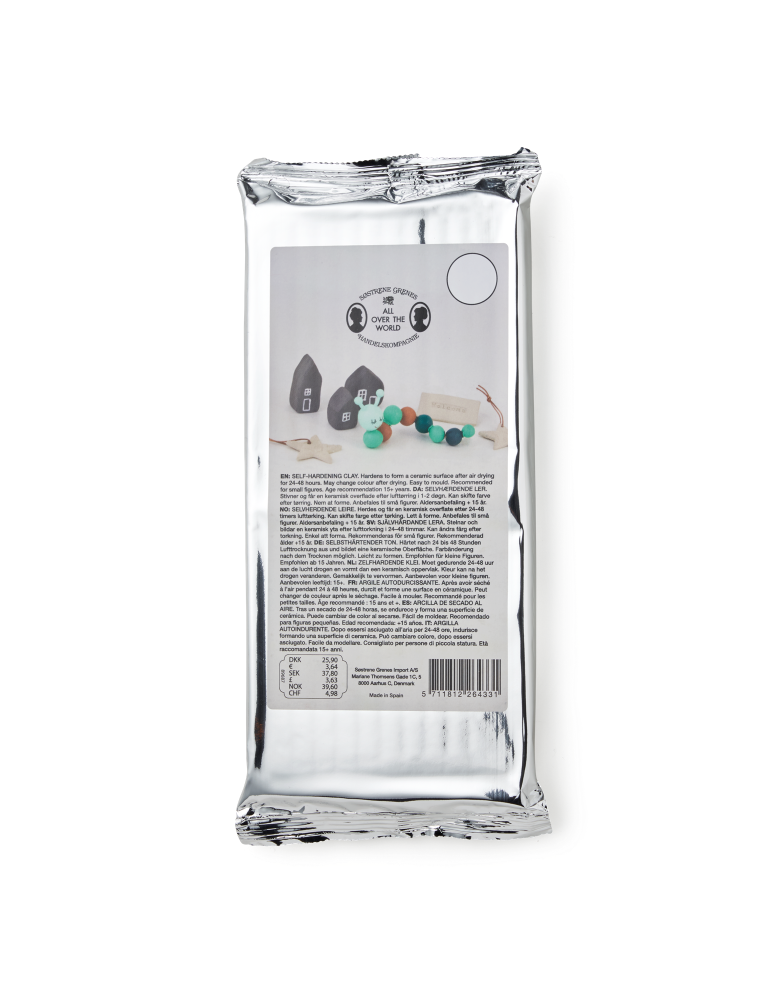 Selvhærdende ler | 500 g. | Grey