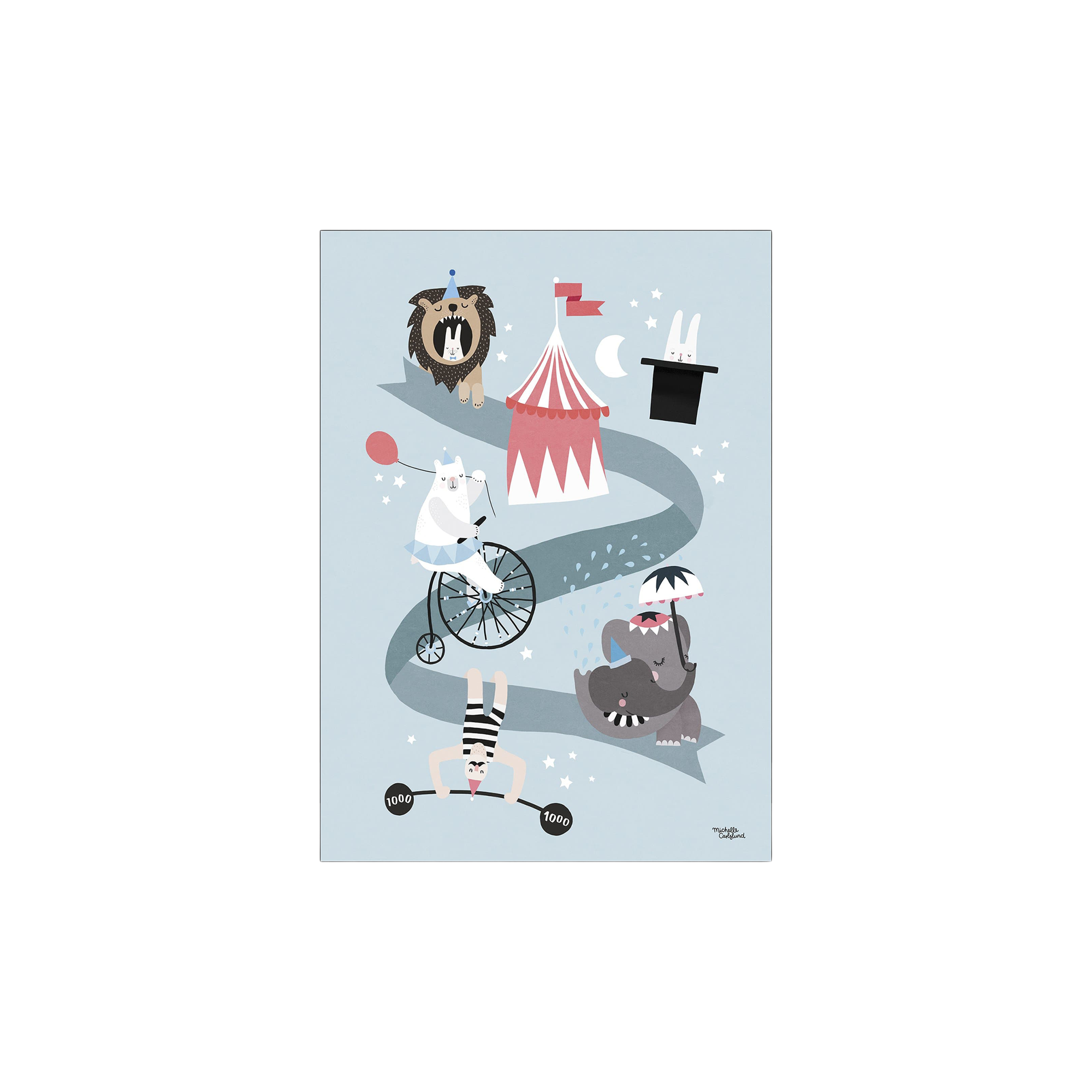 Plakat Circus Friends A3 | Michelle Carlslund. | Multi | Poster and Frame Kids