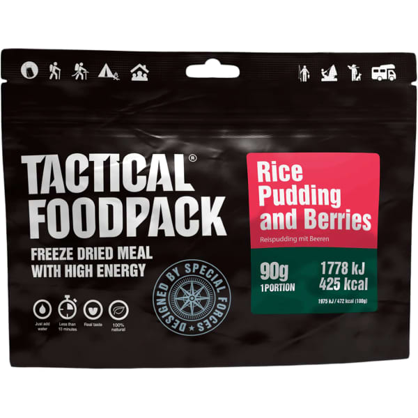 Repas lyophilisé TACTICAL FOODPACK FOODPACK RICE PUDDING AND BERRIES 90G