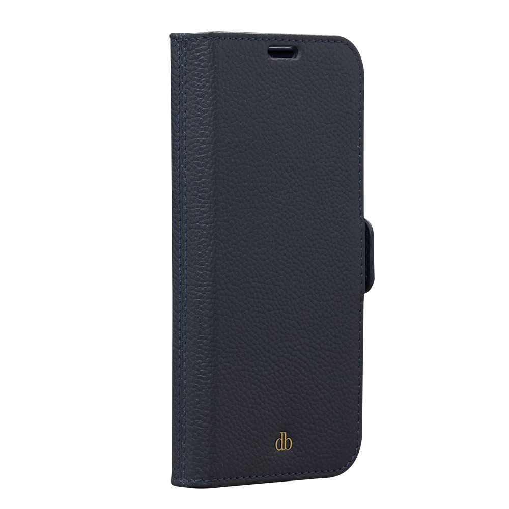 iPhone 12 / iPhone 12 Pro 2in1 Book Cover Echtleder Tasche mit RFID Schutz New York (NY61PABL5571) - Pacific Blue
