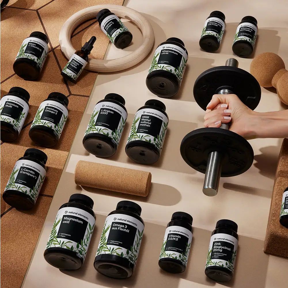 natural elements Pre-Workout Booster ohne Koffein Fruit Punch