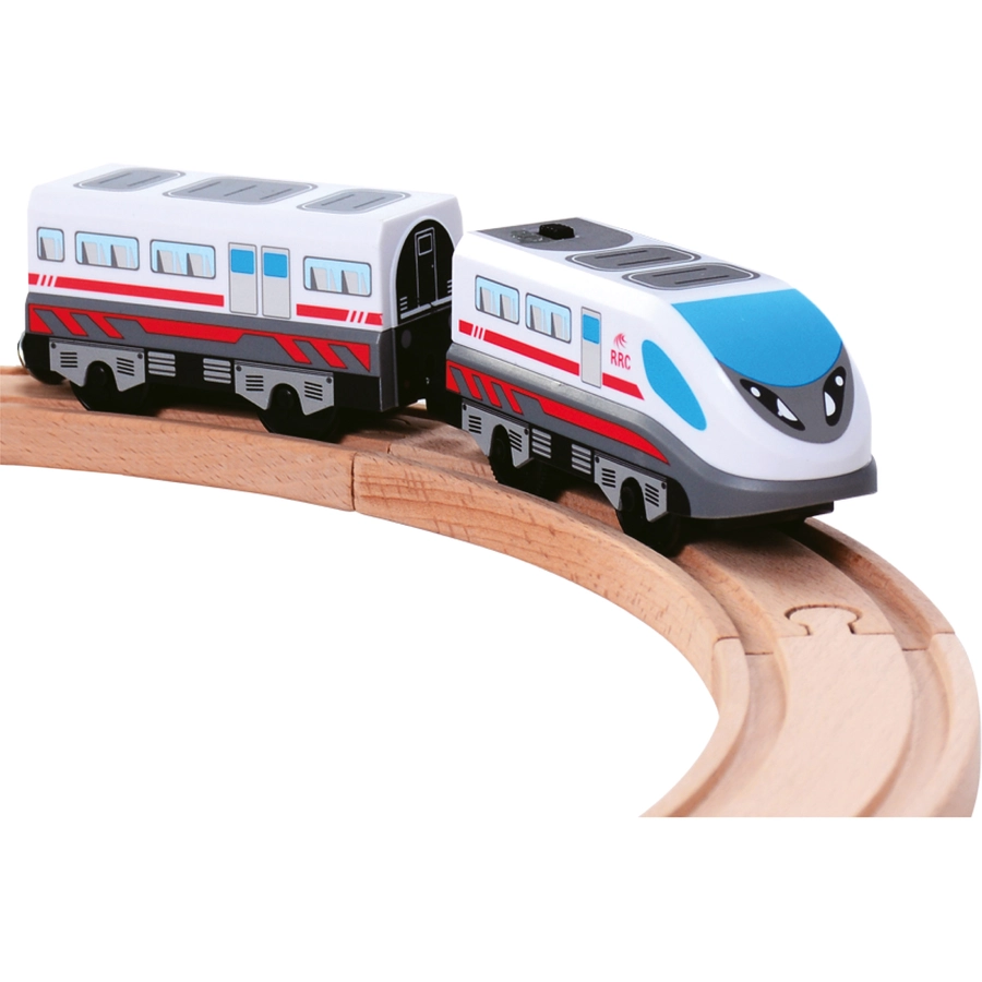 Bino Batteriebetriebene Lokomotive mit Waggon