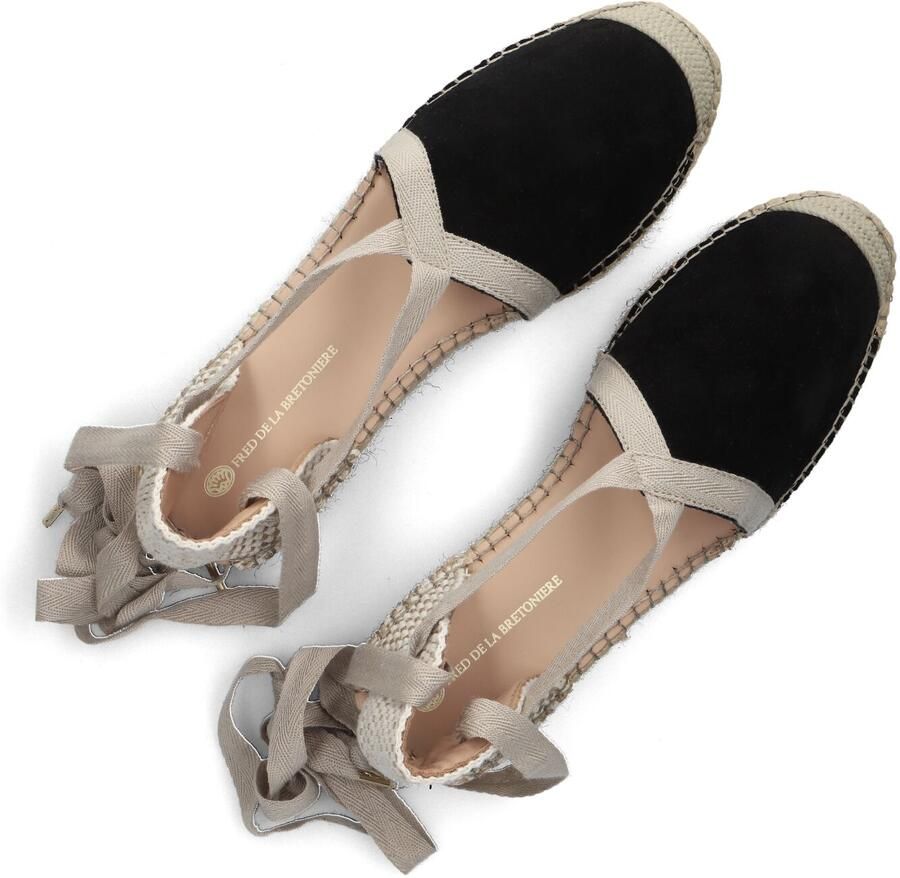 FRED DE LA BRETONIERE Espadrilles Dames Romi Luz Maat: 40 Materiaal: Suède Kleur: Zwart