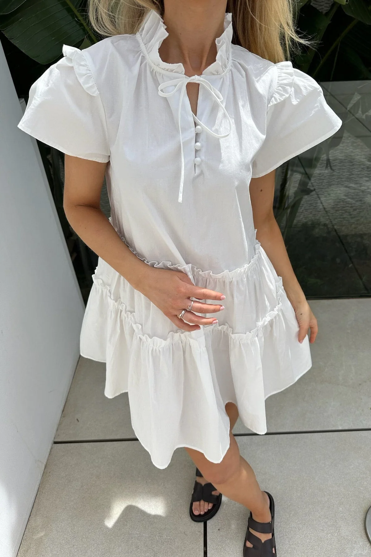 BYIC Fridaic Dress white white