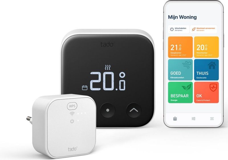 tado° - Slimme Thermostaat X - Smart Thermostaat - Zwart/Wit - Bedrade Variant
