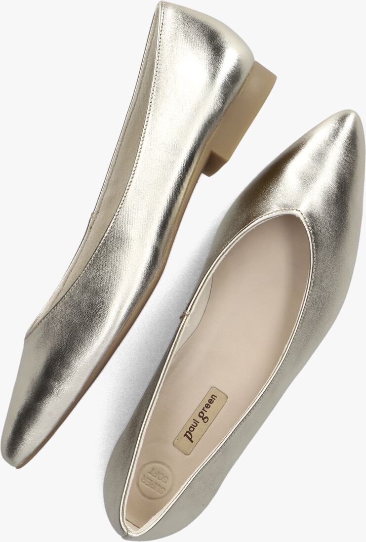 PAUL GREEN gouden paul green ballerina's 3772