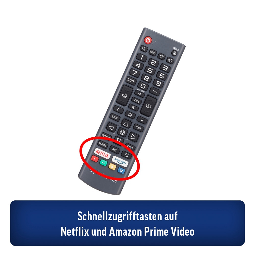 alphatronics K-24 SBW plus LED TV mit Triple Tuner inklusive DVB-T Stabantenne 24 Zoll
