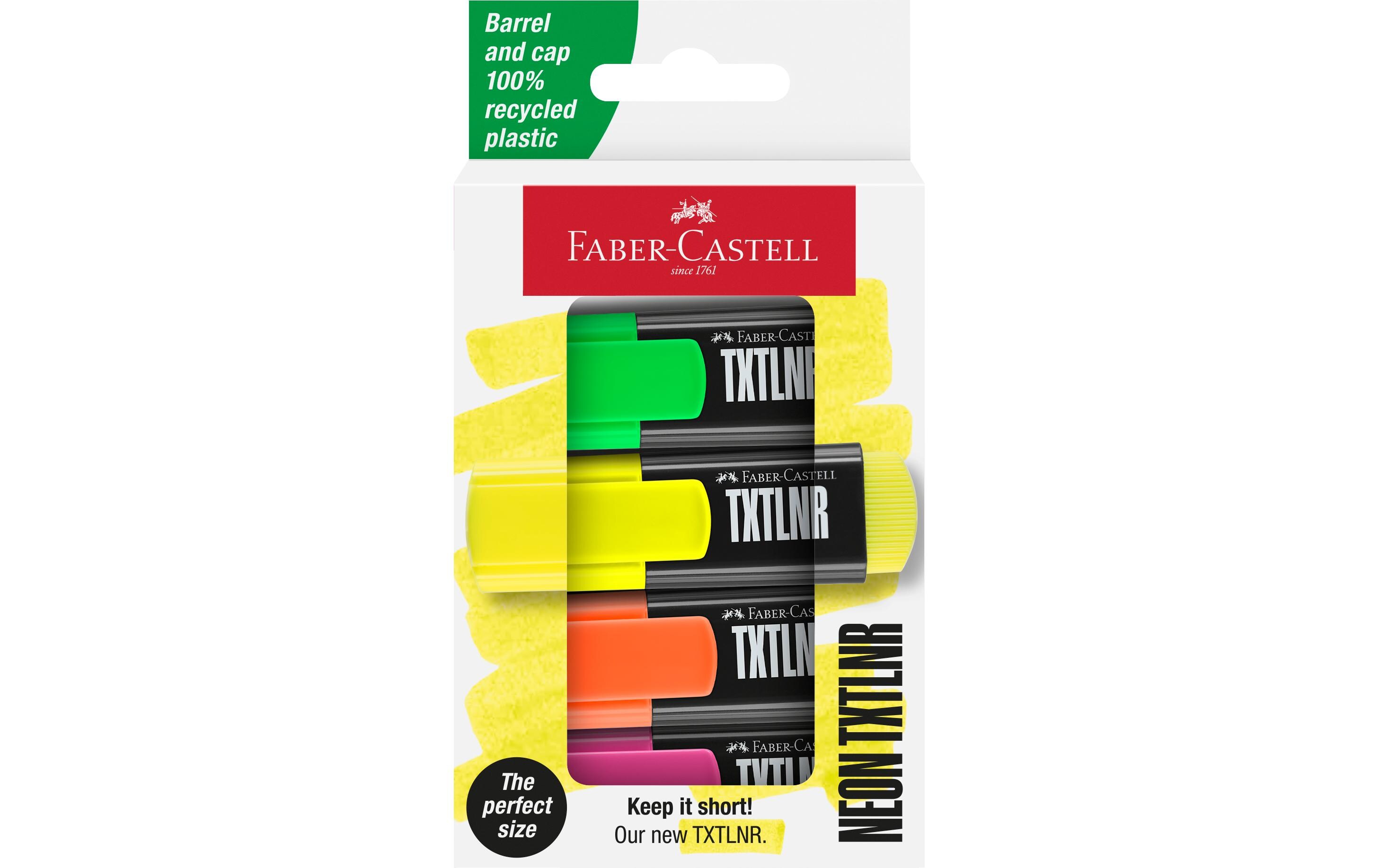 Textmarker TXTLNR Neon 4er Set KartonetuiIdeal für präzises Markieren