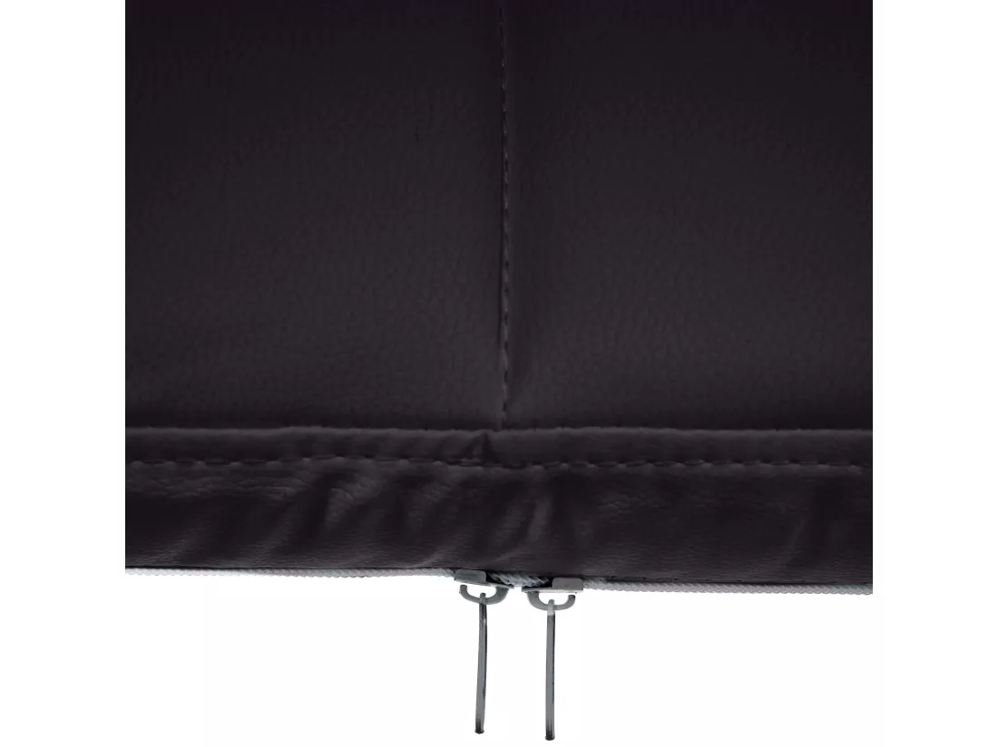 Chaise gondole - Similicuir & Métal noir mat - Noir - Canada B