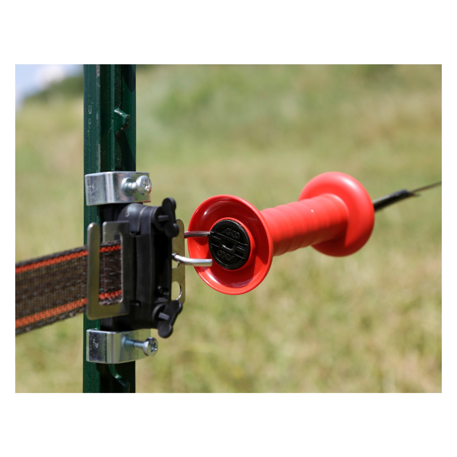 KERBL Bandtorgriffisolator-Set für T-Pfosten  - schwarz