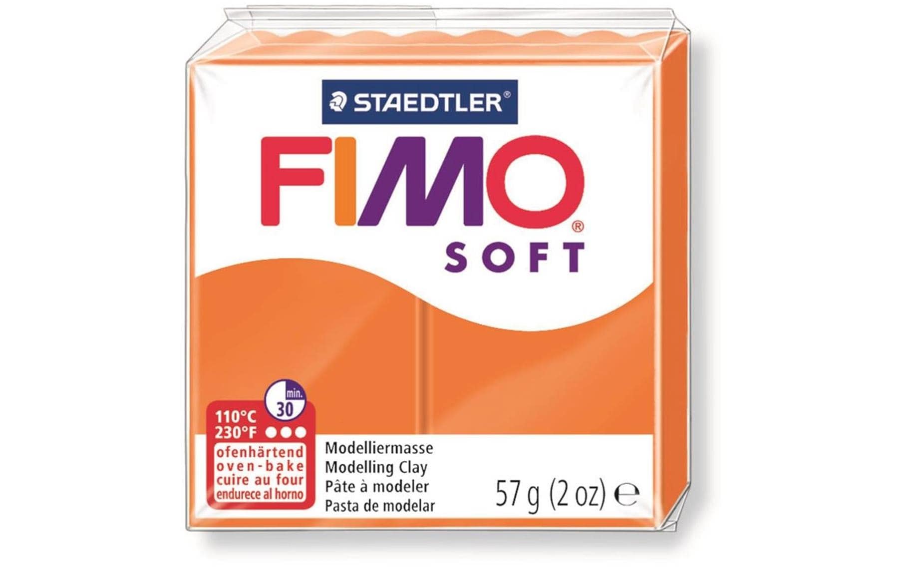 Modelliermasse Soft DunkelorangeWeiche und gut formbare Modelliermasse