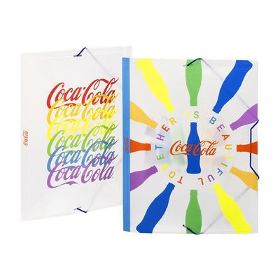 Viquel Coca-Cola - Chemise à 3 rabats - 24,5 x 32 cm - 2 modèles multicolores au choix
