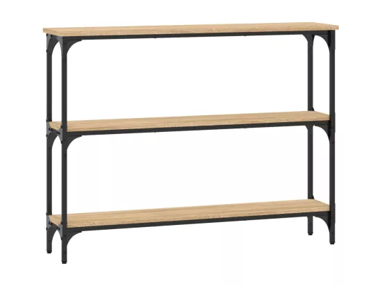 Table console chêne sonoma 100x22,5x75 cm bois d'ingénierie