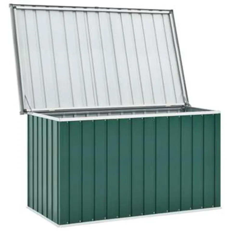 vidaXL - Opslagkist - Groen - Staal - 149 x 99 x 93 cm