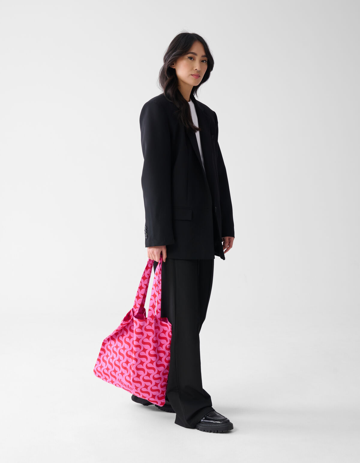 Shoeby Logo Shopper Roze/Rood
