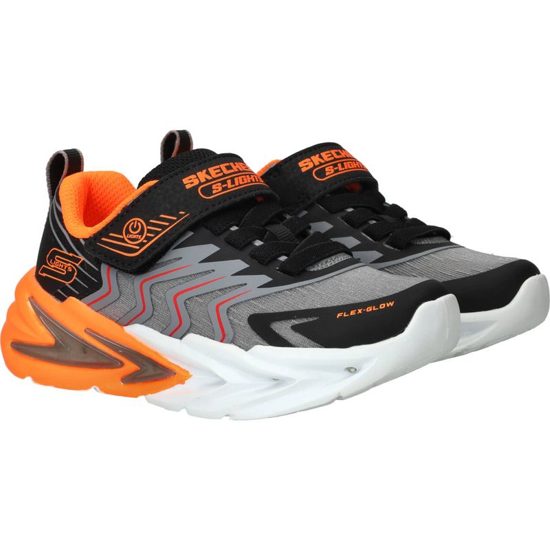 Skechers Flex Glow Ultra Sneakers Grijs Jongens