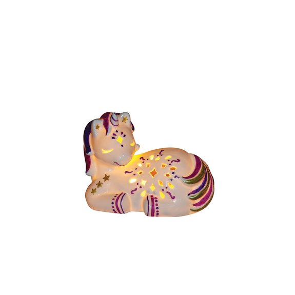 Photophore Licorne à décorer