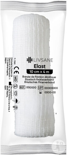 Livsane Elast Bande Fixation Cello 10cm 4m