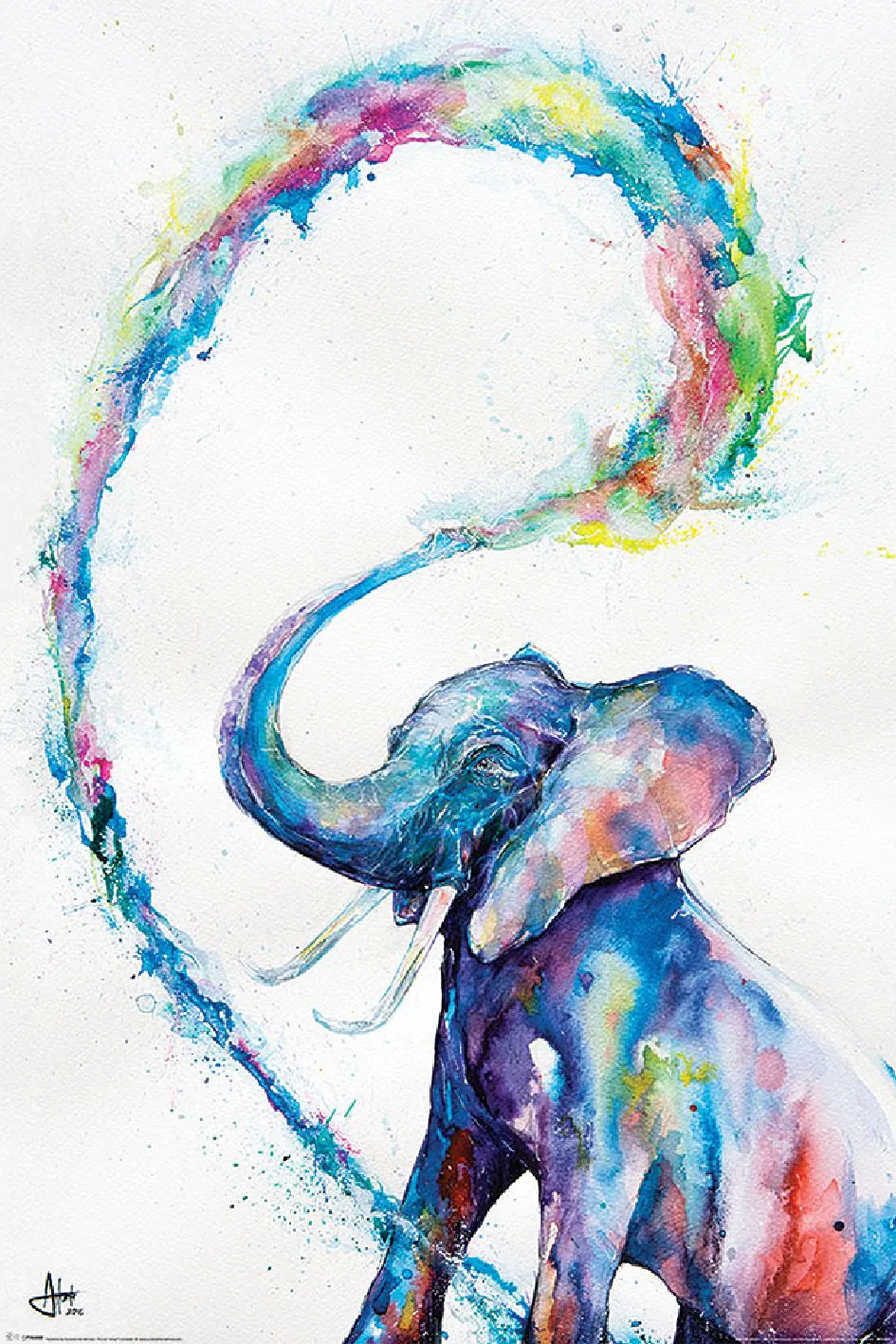 Poster Elephant - Marc Allante, 61 x 91 cm
