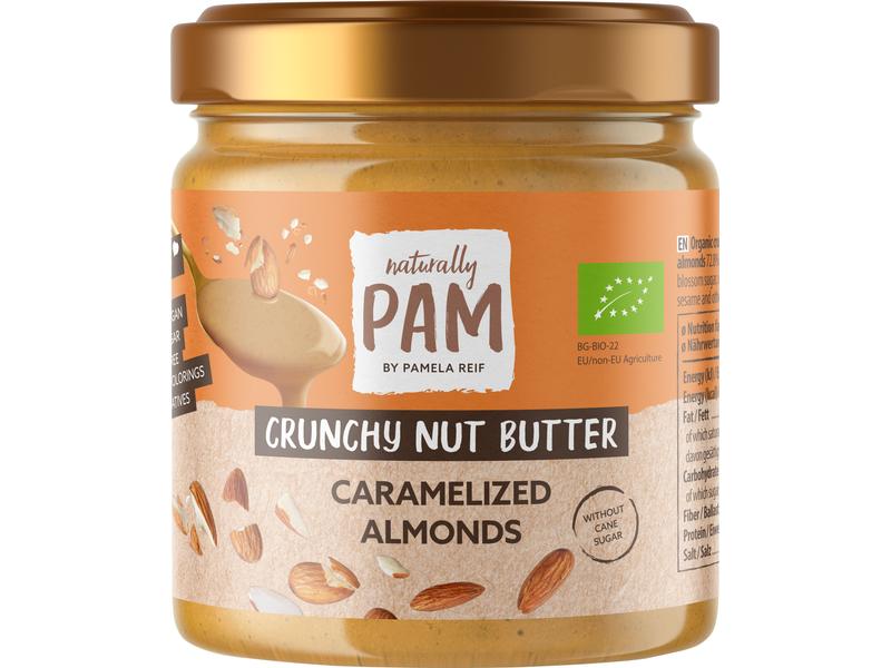 Naturally Pam Brotaufstrich Bio Crunchy Nut Butter Gebrannt Biologisch zertifizierter Nussaufstrich