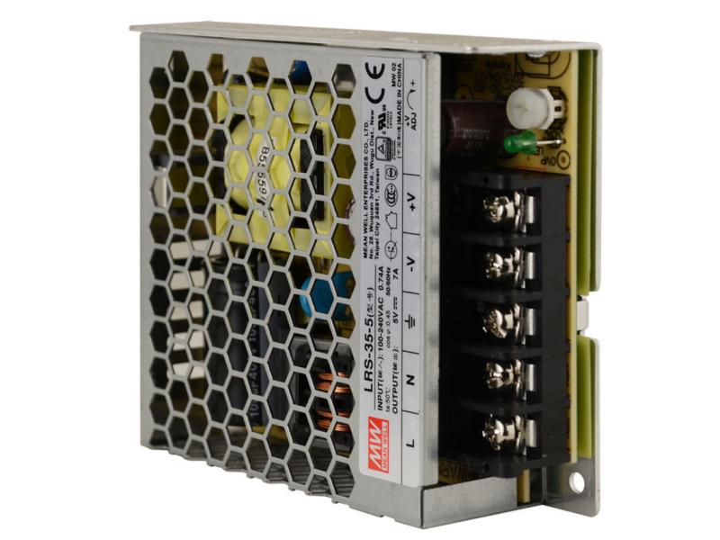 MeanWell Chassisnetzgerät LRS-35-5 35 W, 5 V Industrie Netzteil 5 V DC, 7 A