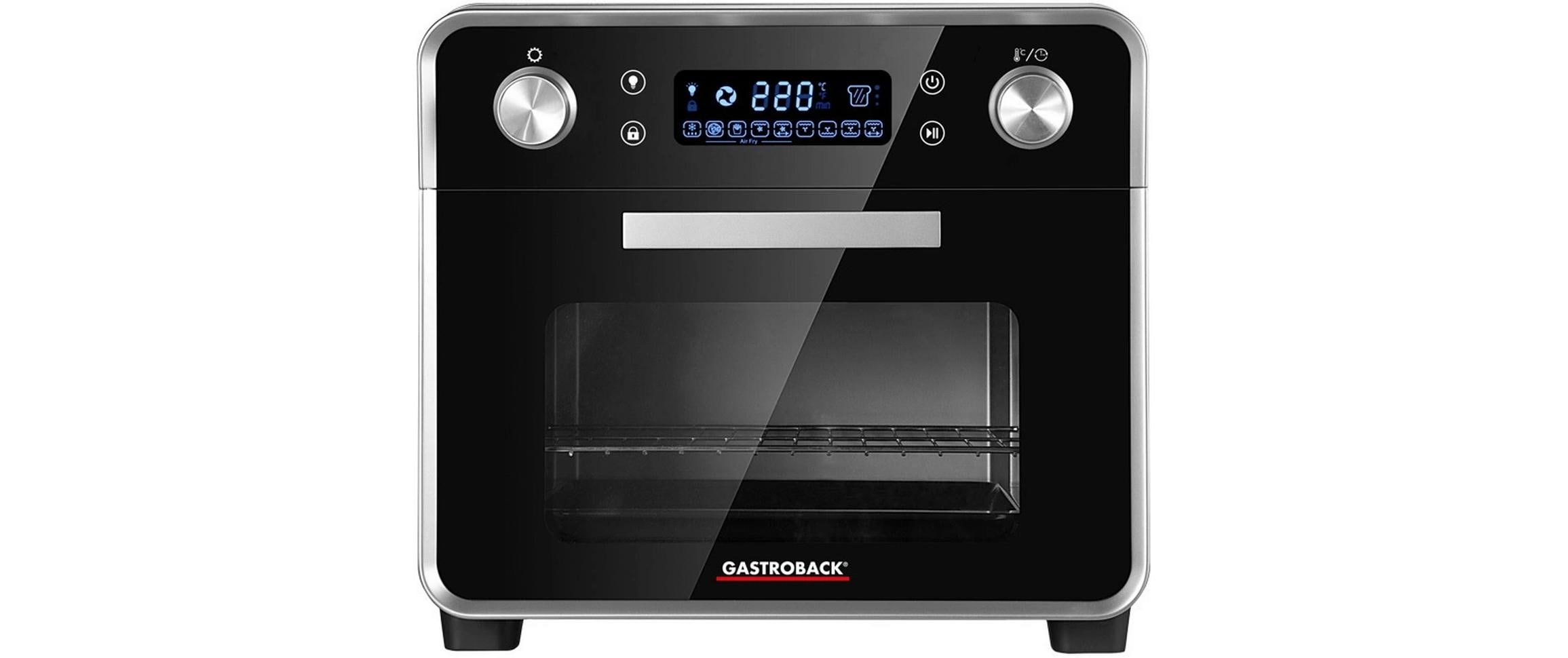 Backofen Design Ofen Air Fry & Pizza 22 l, Schwarz<br>Multifunktionsofen
