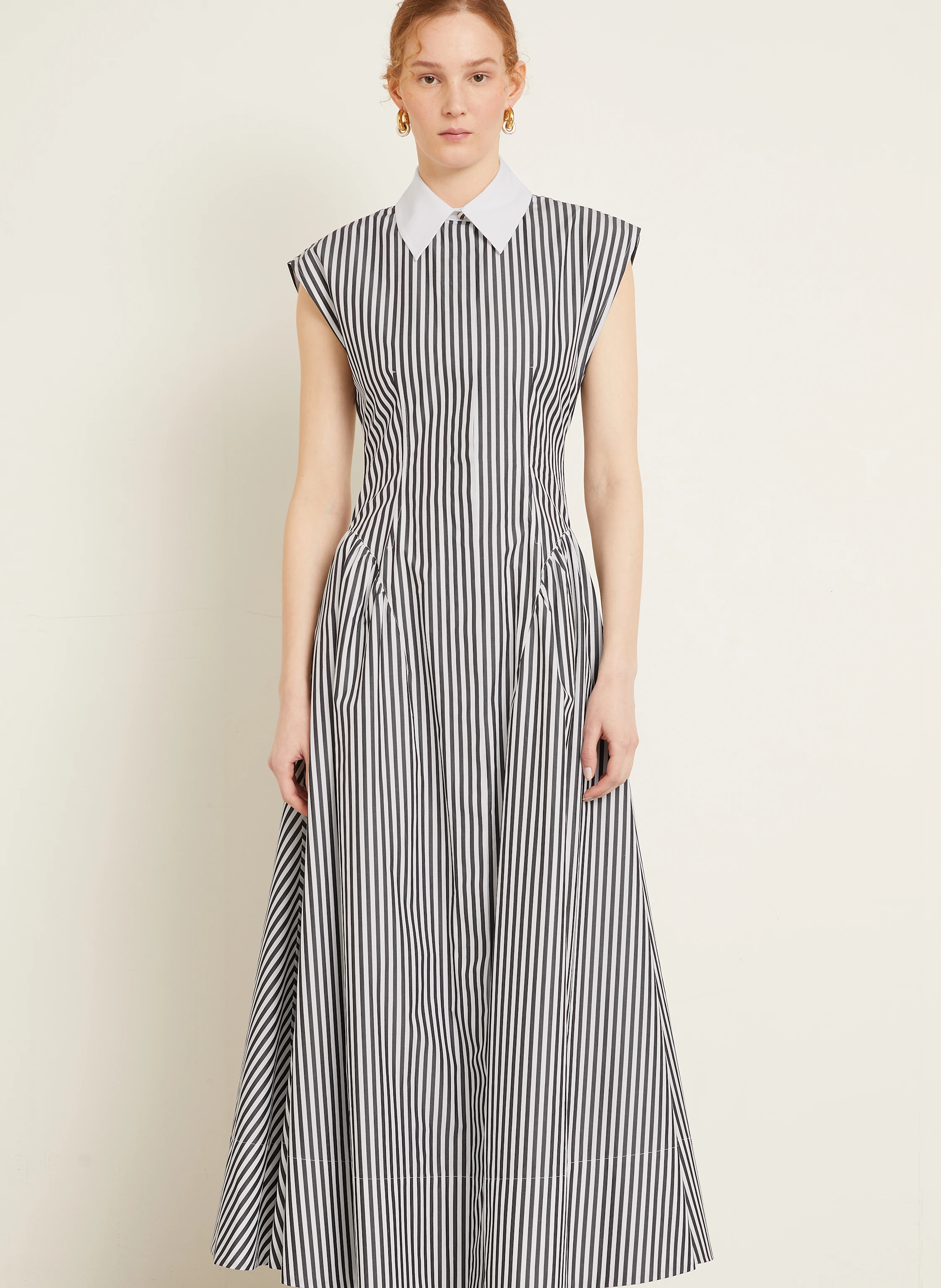 SPORTMAX Hemdblusenkleid LOCUSTA mit Cut-out