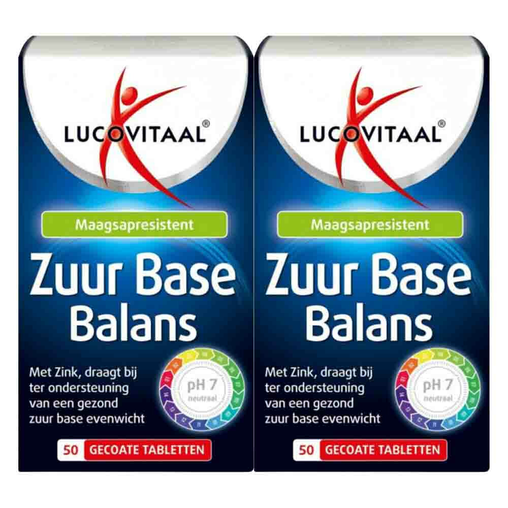 2x Lucovitaal Zuur Base 50 tabletten