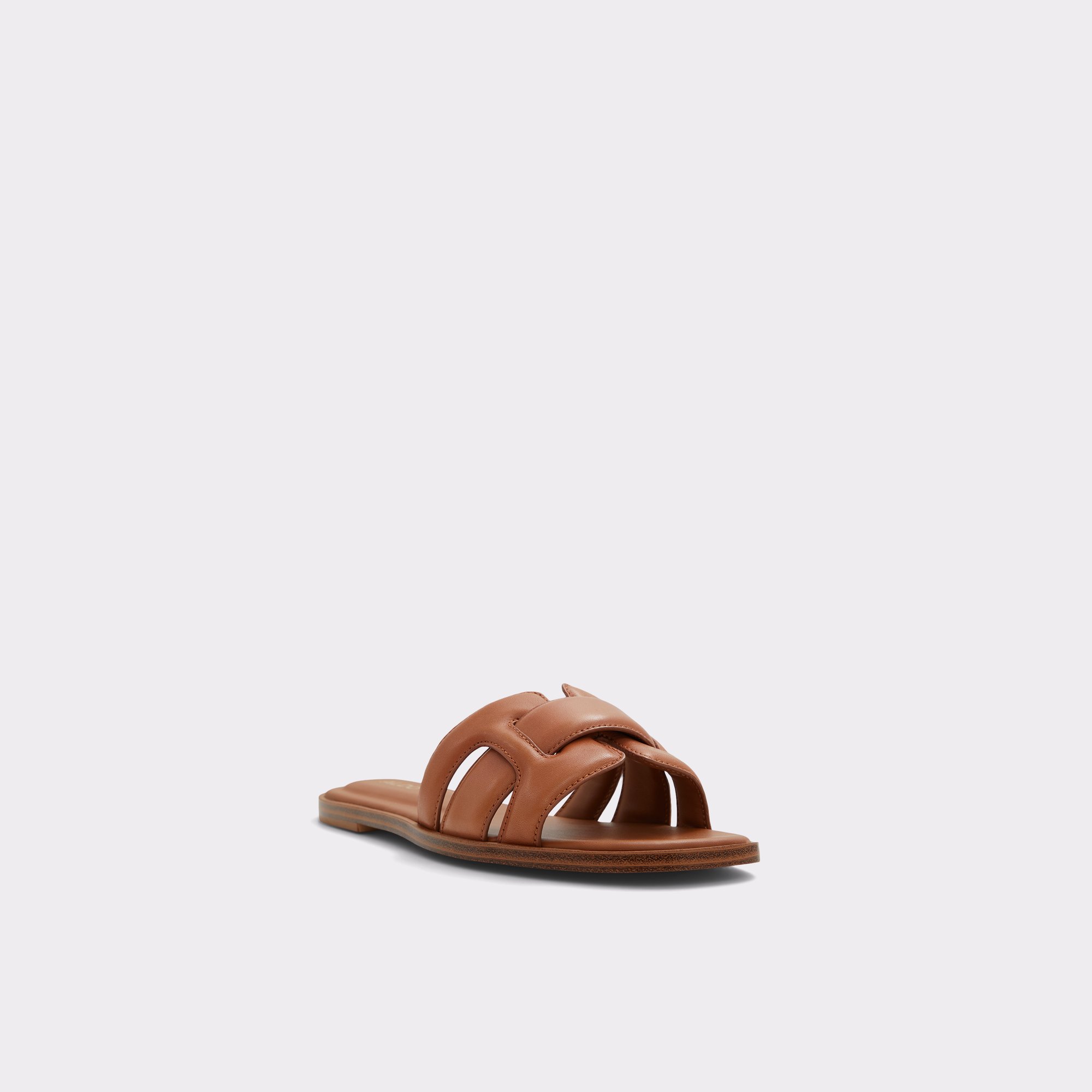 Elenaa Medium Brown Women Flat Sandals