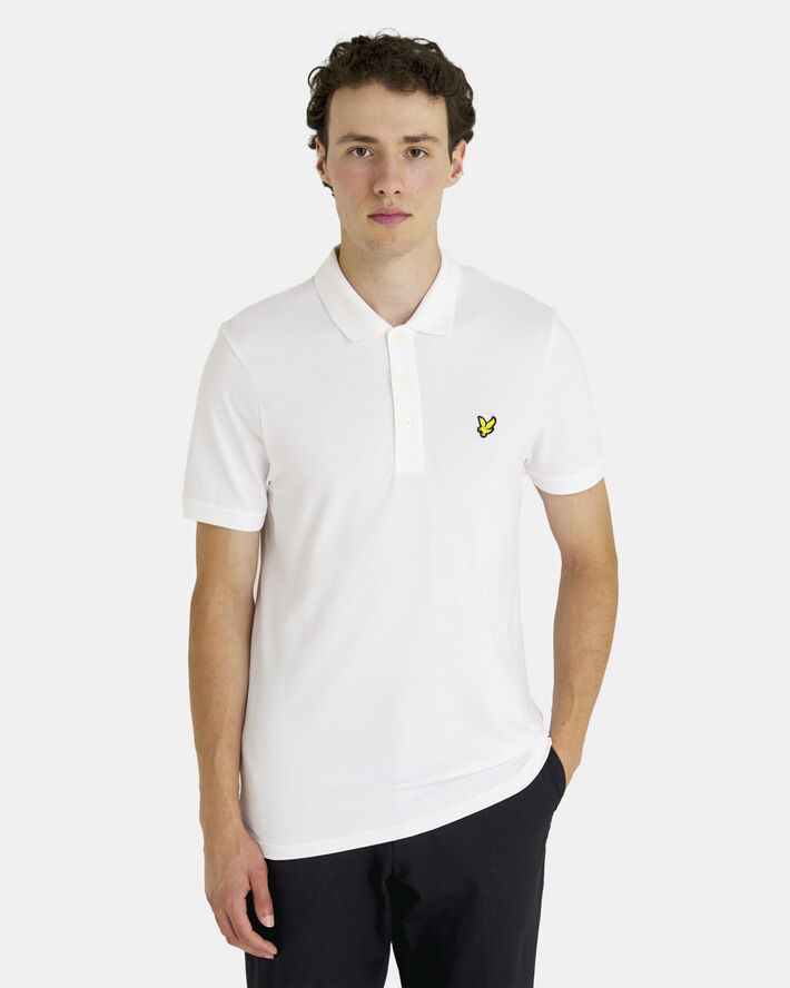 Lyle & Scott Plain Polo Shirt 626 white