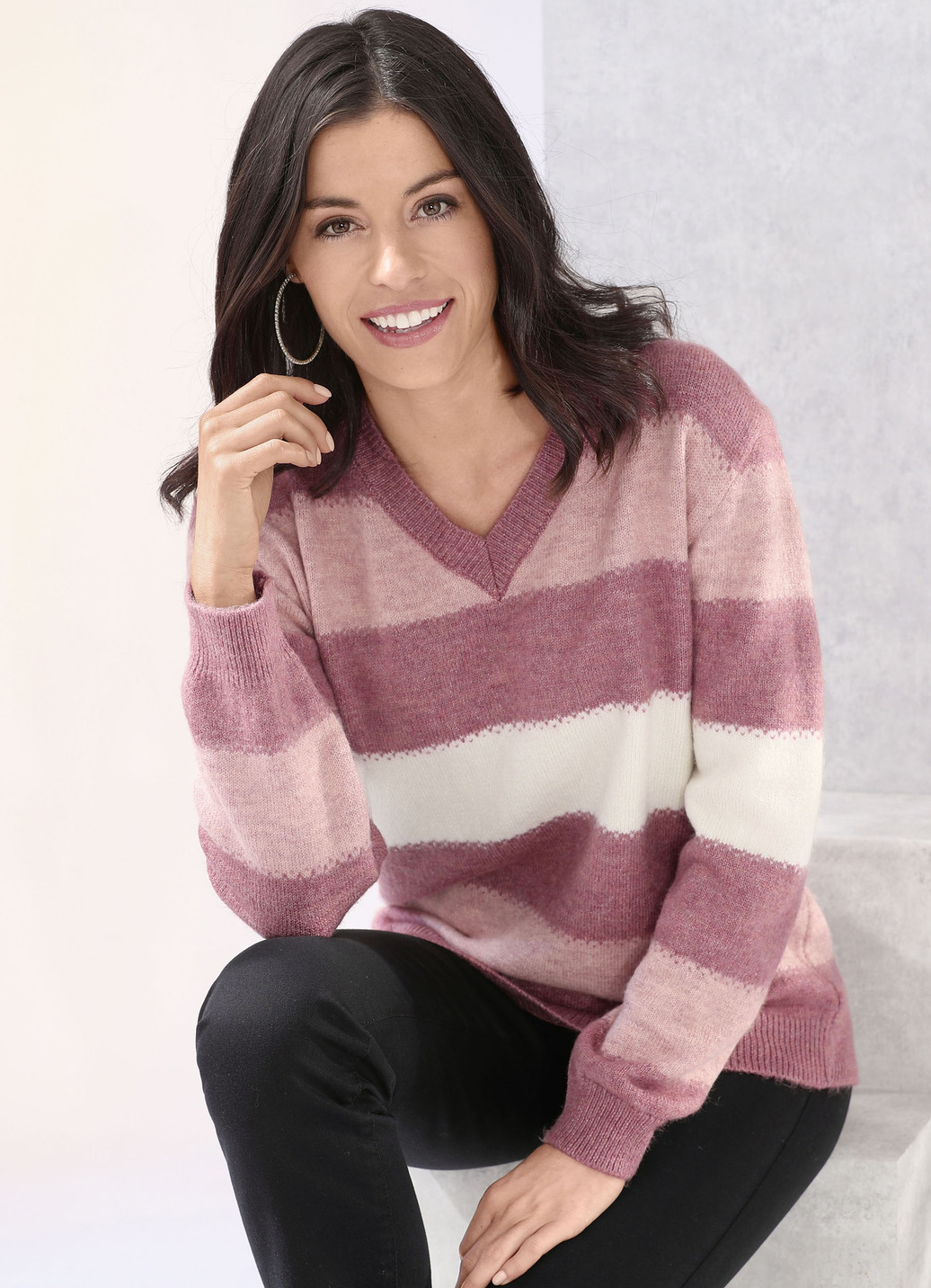 Pullover in sehr flauschigem Material